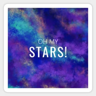 Oh My Stars (main theme synesthesia painting) Sticker